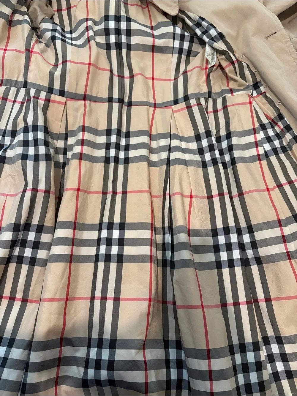 Burberry Size 36 (XS US) Trench Coat Khaki With Belt - Picture 10 of 14